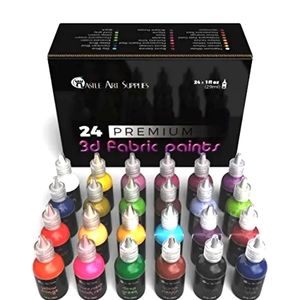 Castle art 3D fabric paint